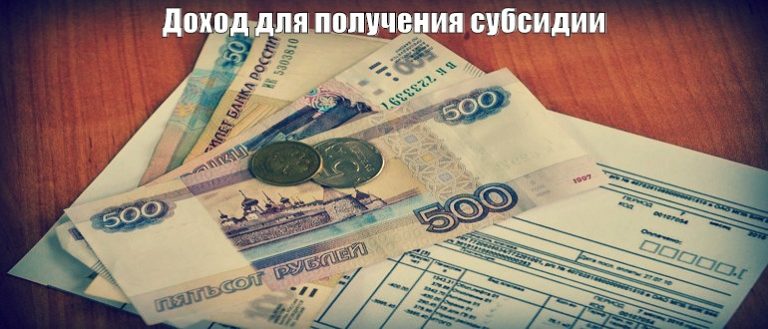 Какой доход должен быть для получения субсидии в 2020 году, важен ли прожиточный минимум для субсидии